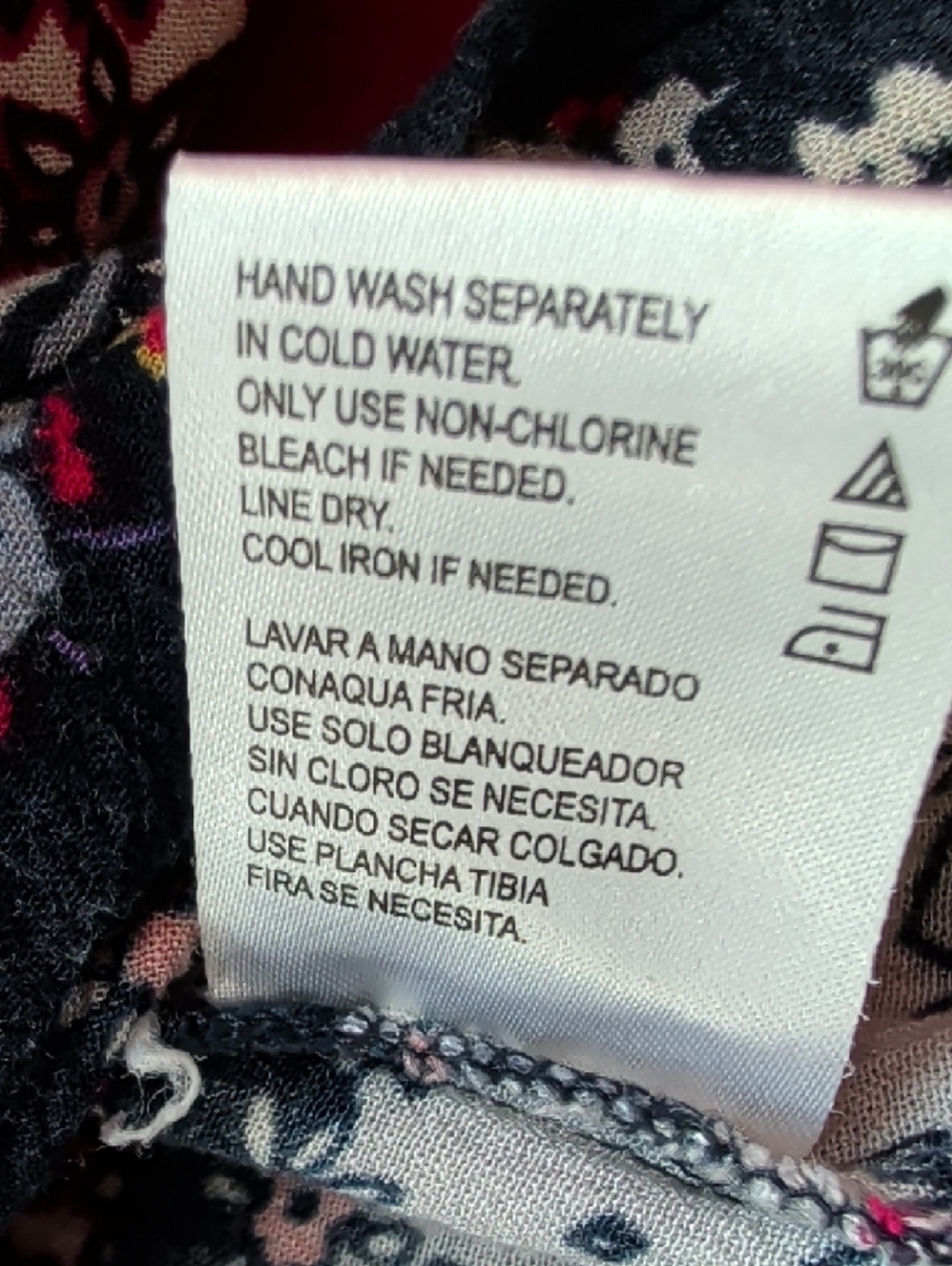 Bila Pink, Black & White Mixed Floral Peasant Tunic - Picture 8 of 9